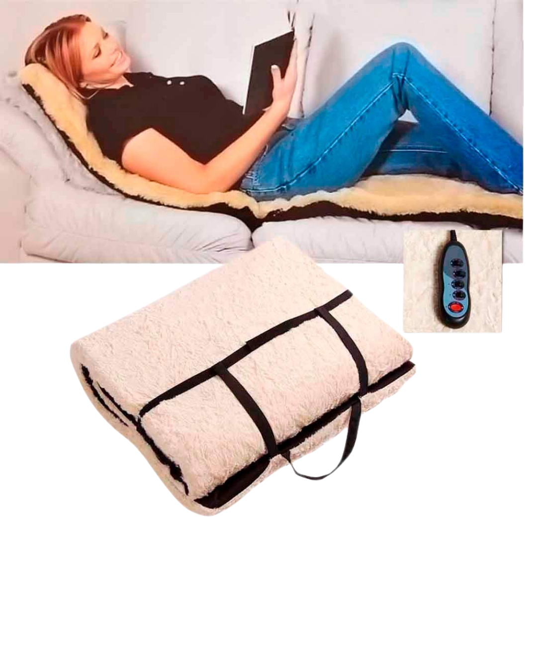 Ev Tipi Masaj Yatağı Titreşimli Isıtmalı Konfor