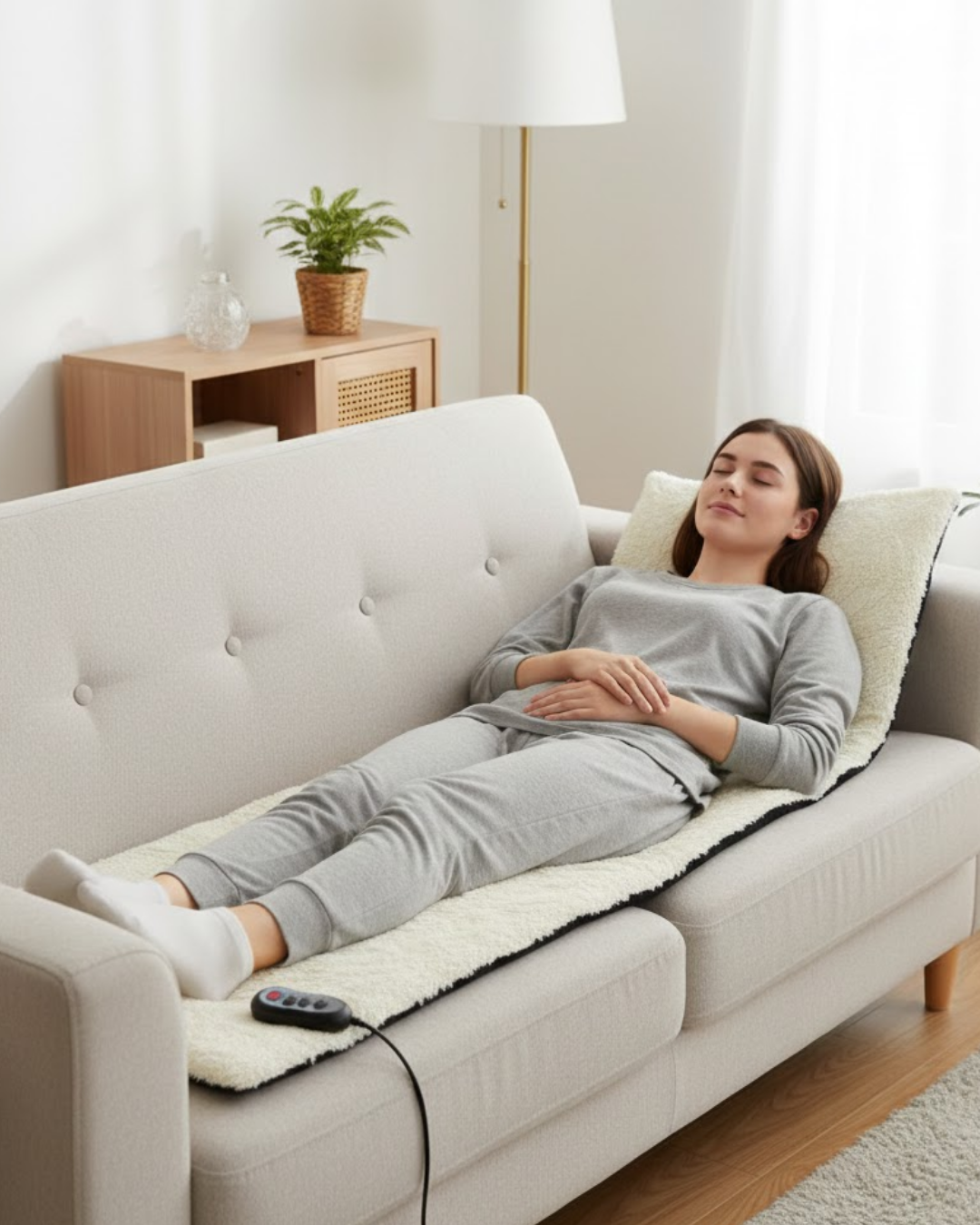 Isıtmalı Titreşimli Masaj Yatağı Tüm Vücut Rahatlatıcı ...