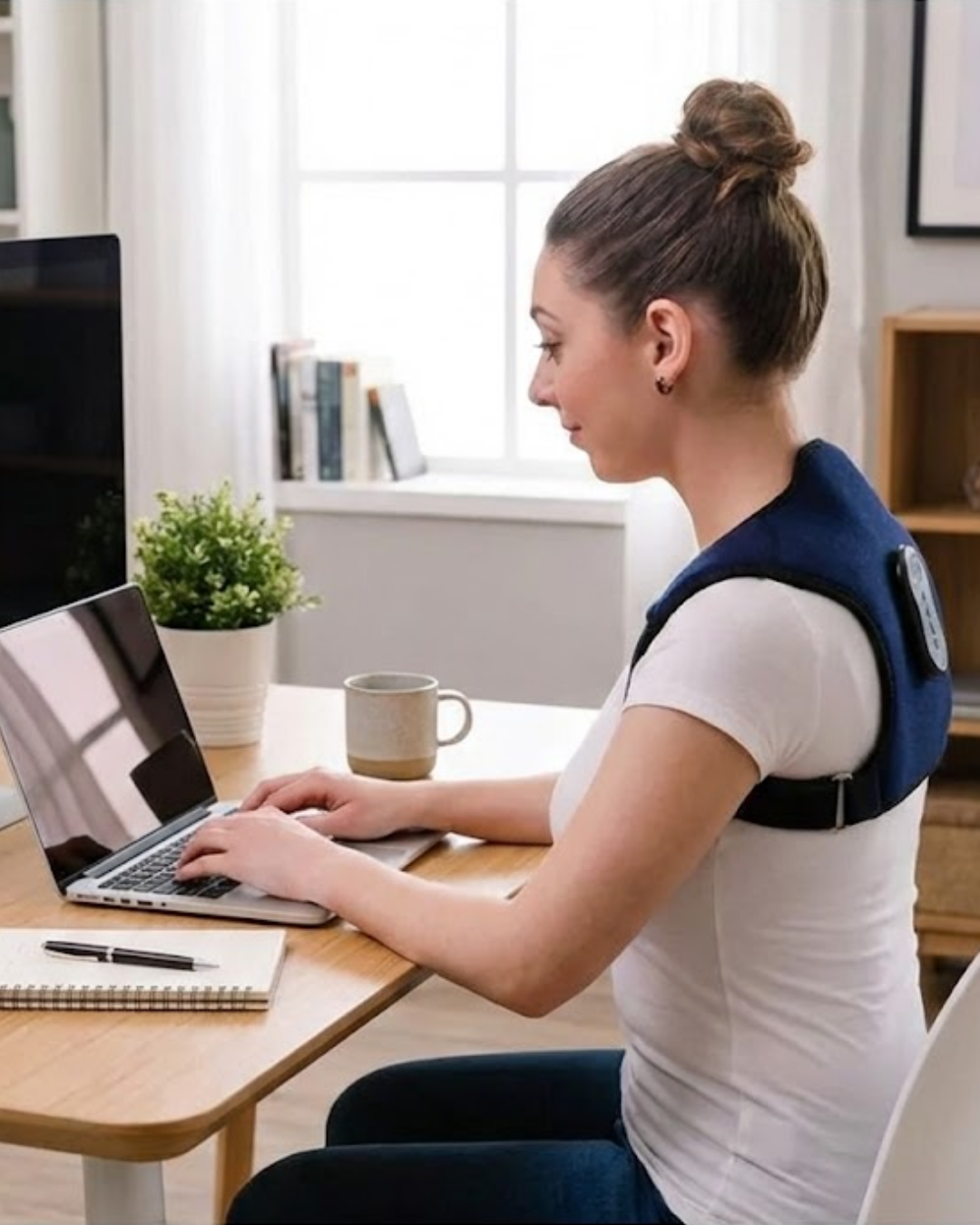 Postür Düzeltici Masaj Kemeri Titreşim Isıtma ve Destek...