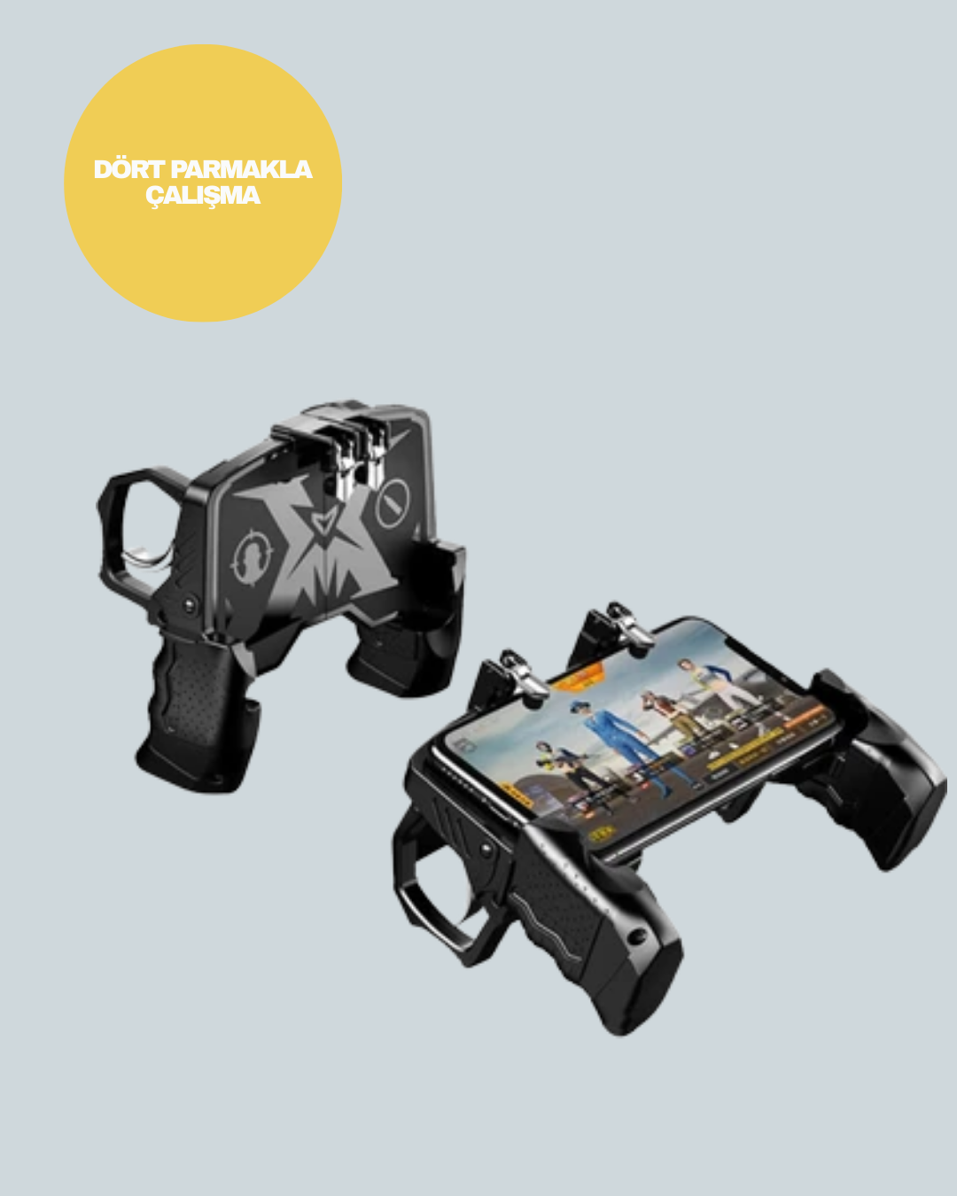 Ergonomik Tetik Tasarımlı Mobil Oyun Gamepad Tutucu