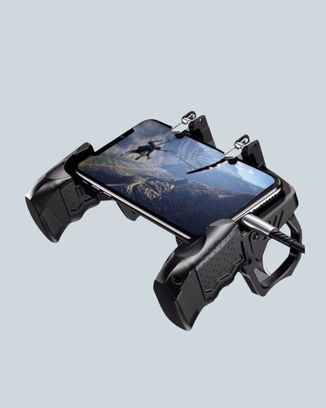 Dört Parmak Destekli Mobil Gamepad Tetikli Oyun Kontrolcüsü