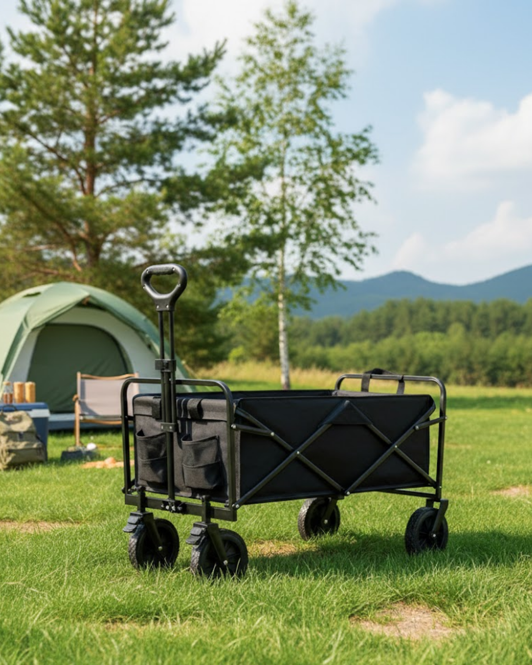 Katlanabilir Taşınabilir Kamp Arabası Plaj Bahçe ve Eşy...