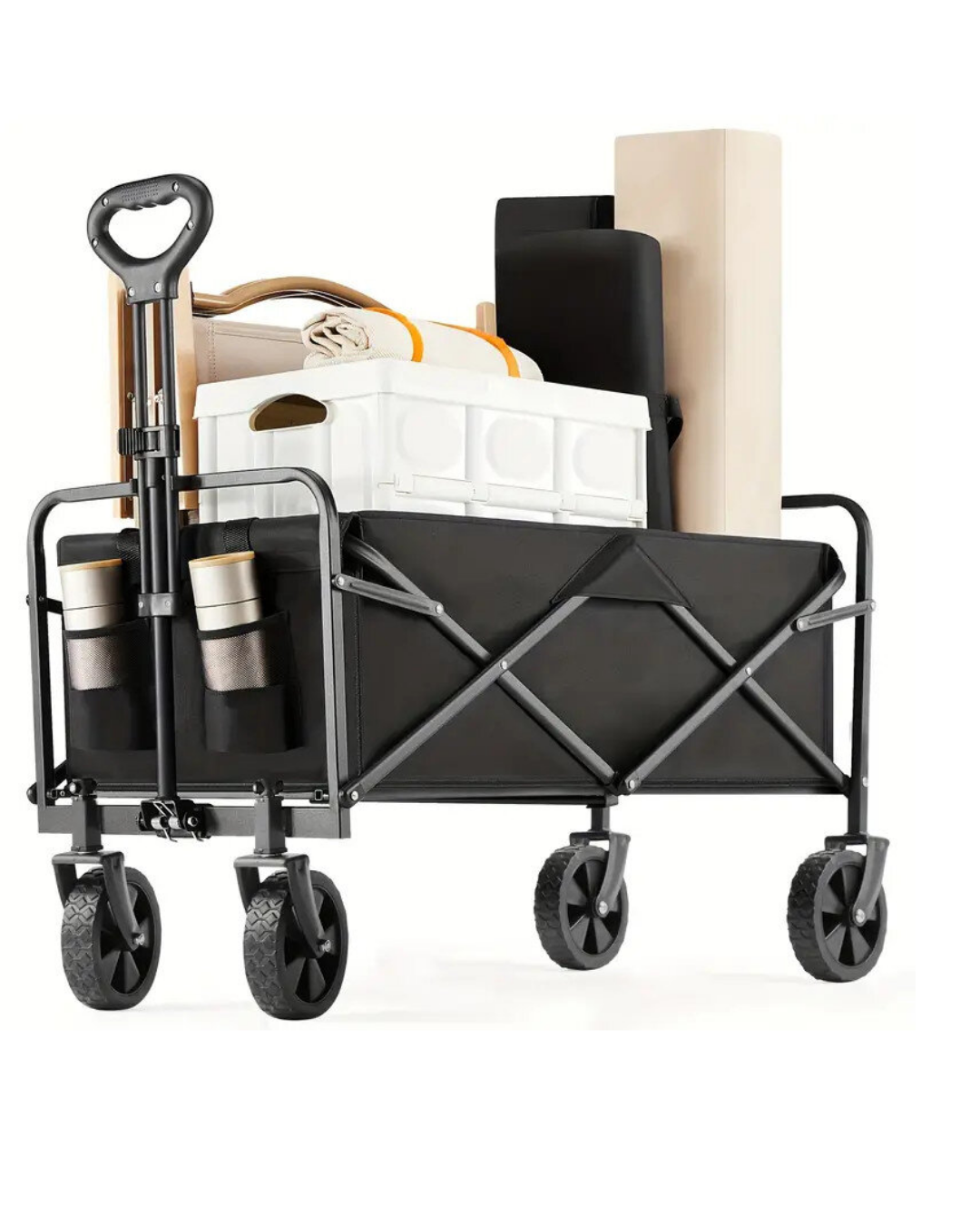 Katlanabilir Taşınabilir Kamp Arabası Plaj Bahçe ve Eşya Taşıma Vagonu