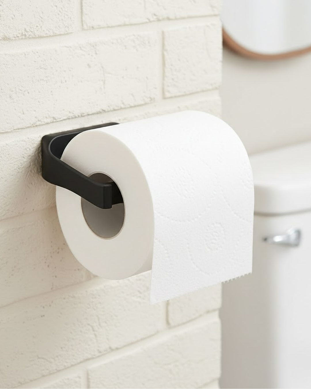 Duvara Monte Siyah Peçetelik Minimal Banyo Aksesuarı