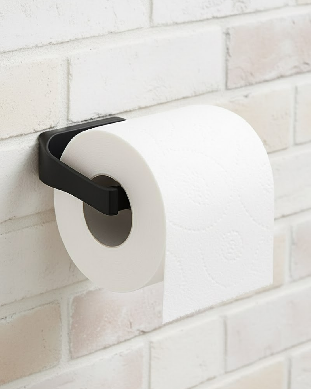 Siyah Tuvalet Kağıdı Tutucu Mat Kaplama Banyo Peçetelik