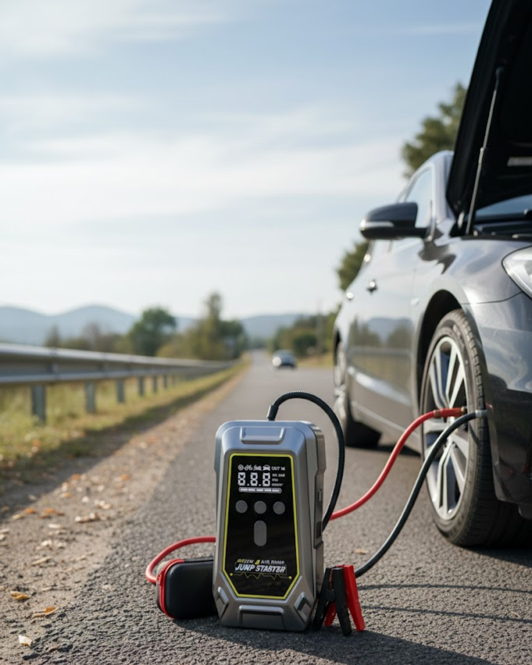 Acil Durum LED Işıklı Akü Takviye ve Hav