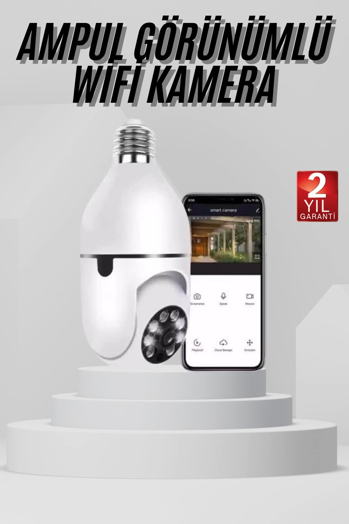 Wifi Güvenlik Kamerası 360 Derece Dönebi