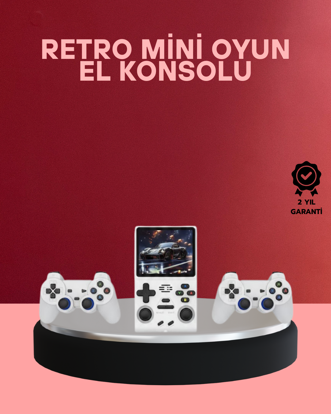 Kablosuz Kollu El Oyun Konsolu TV Bağlantı Destekli