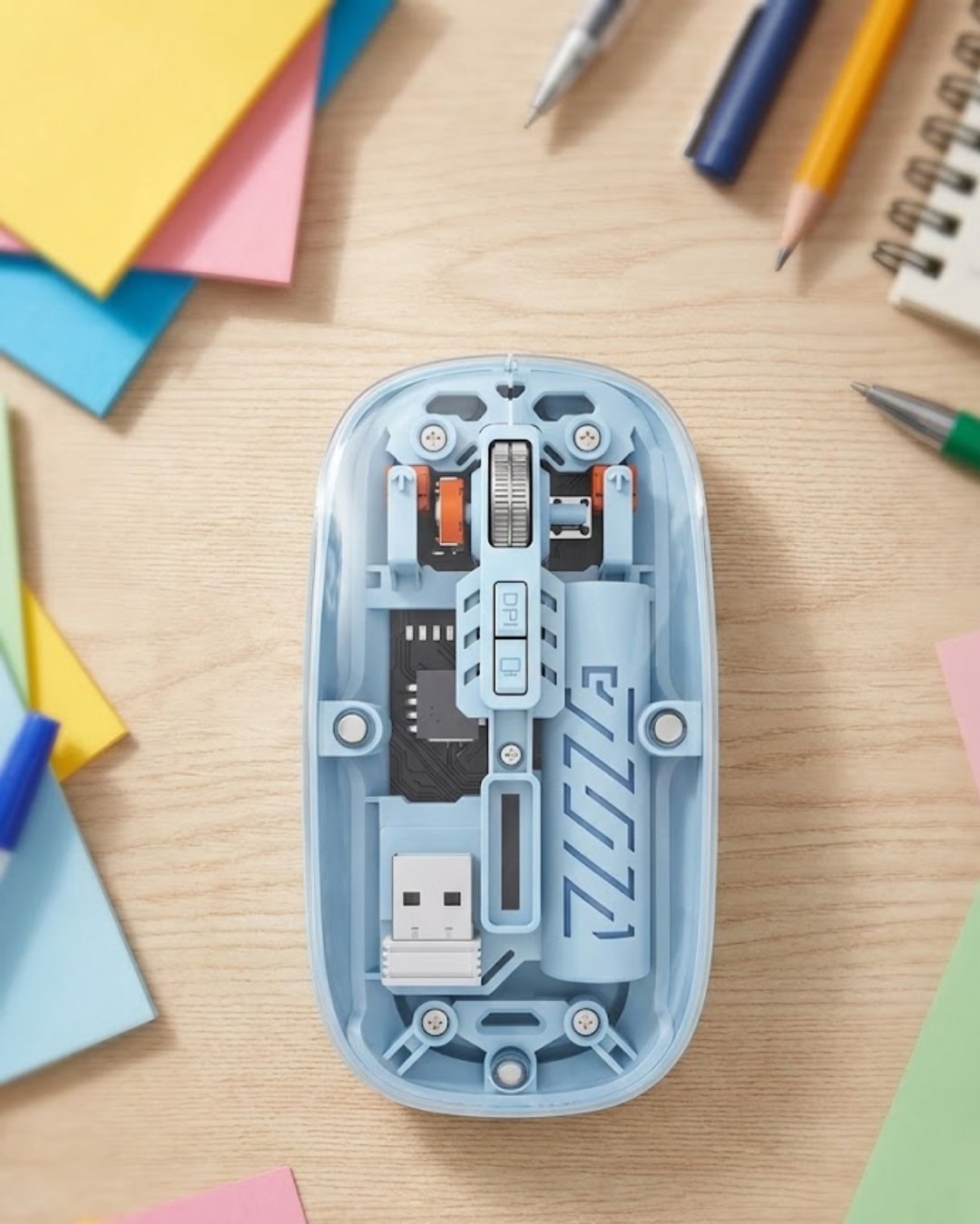 Ofis ve Günlük Kullanım İçin Mavi Bluetooth Kablosuz Mo...