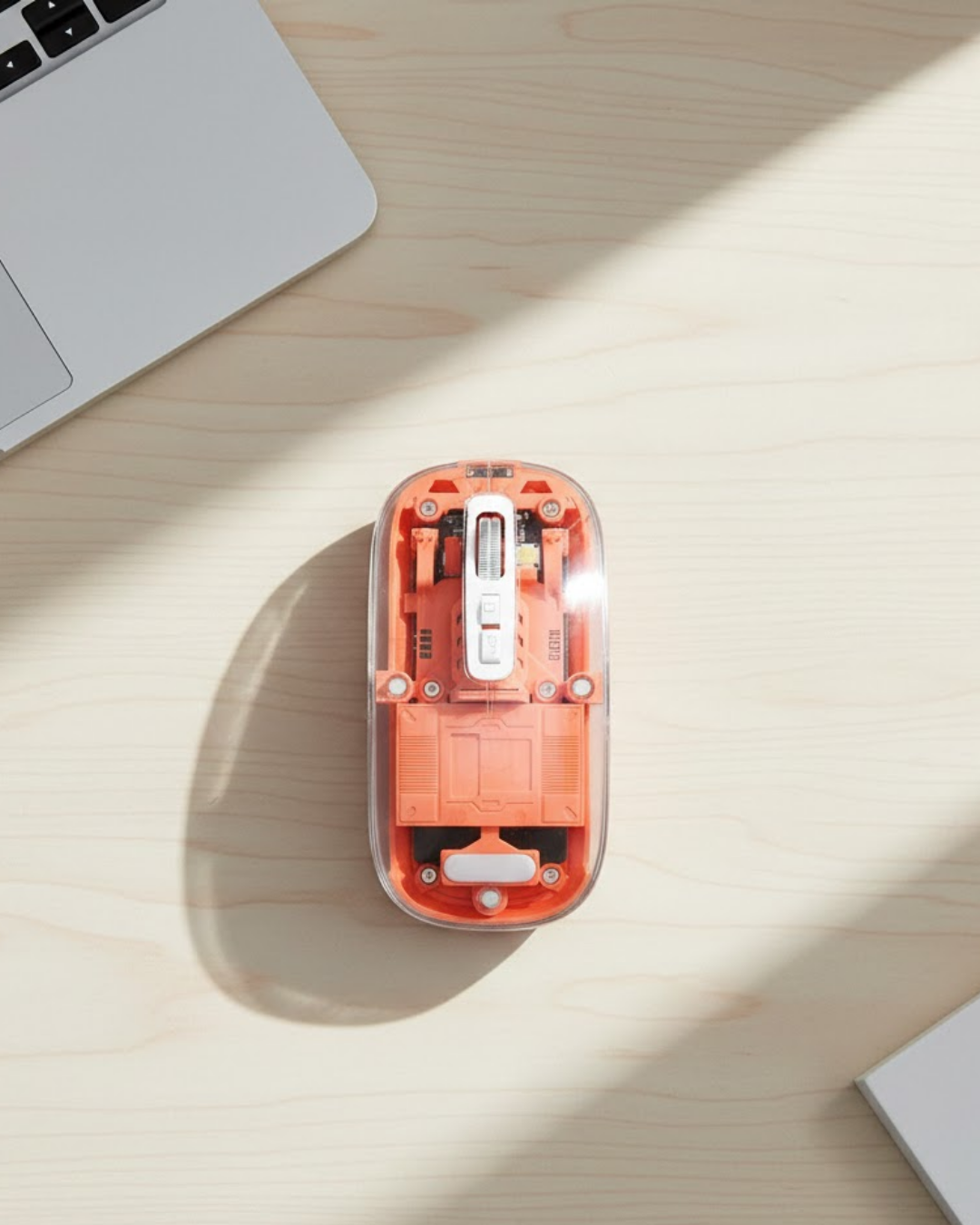 Bluetooth ve USB Destekli Kablosuz Şeffaf Mouse Sessiz ...