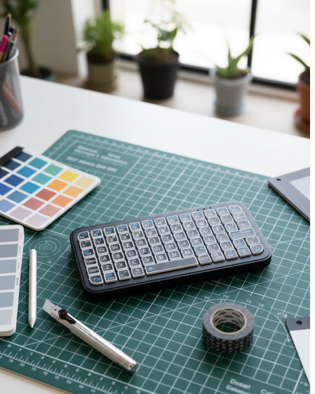 Şarjlı Kablosuz Mini RGB Klavye Uzun Pil Ömürlü