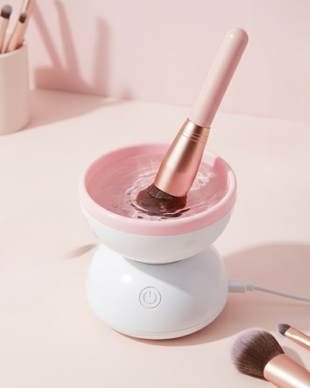 Taşınabilir Elektrikli Makyaj Fırçası Temizleme ve Kuru...