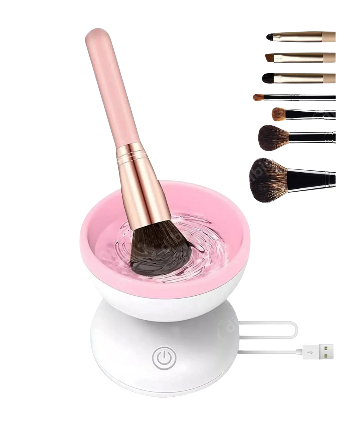 Silikon Yüzeyli Elektrikli Makyaj Fırçası Temizleme Kabı