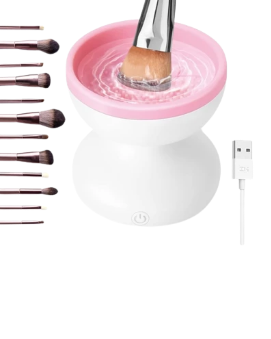 Elektrikli Makyaj Fırçası Temizleyici USB ile Çalışan Otomatik Fırça Yıkama Makinesi