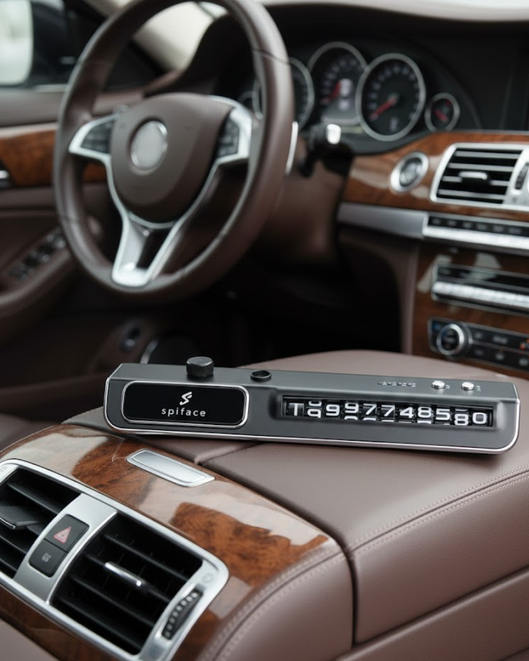 Araç İçi LED Park Telefon Numarası Göstergesi Ön Cam Uy...