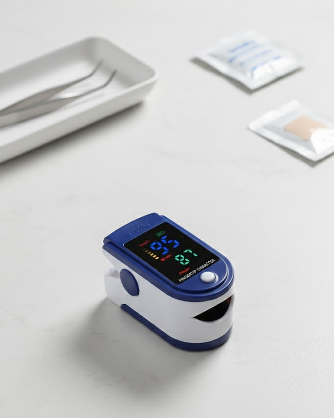 Dijital Parmak Tipi Oksimetre Hızlı ve Doğru Oksijen Öl...