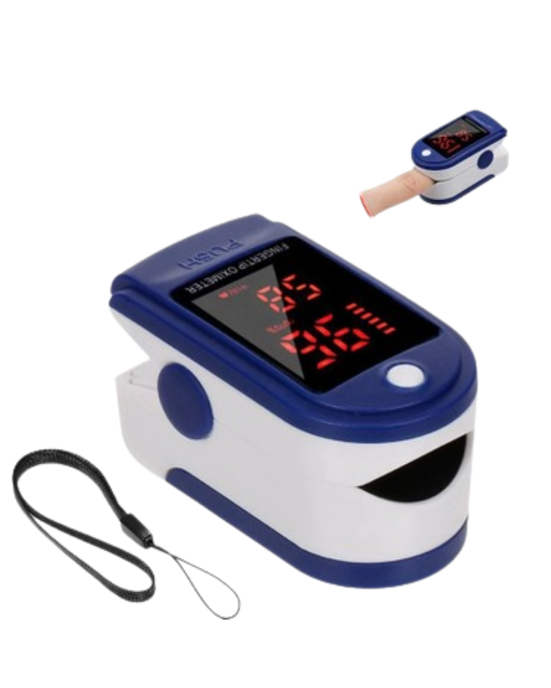 Taşınabilir Parmak Oksimetresi Güvenilir Oksijen Doygunluk Ölçer