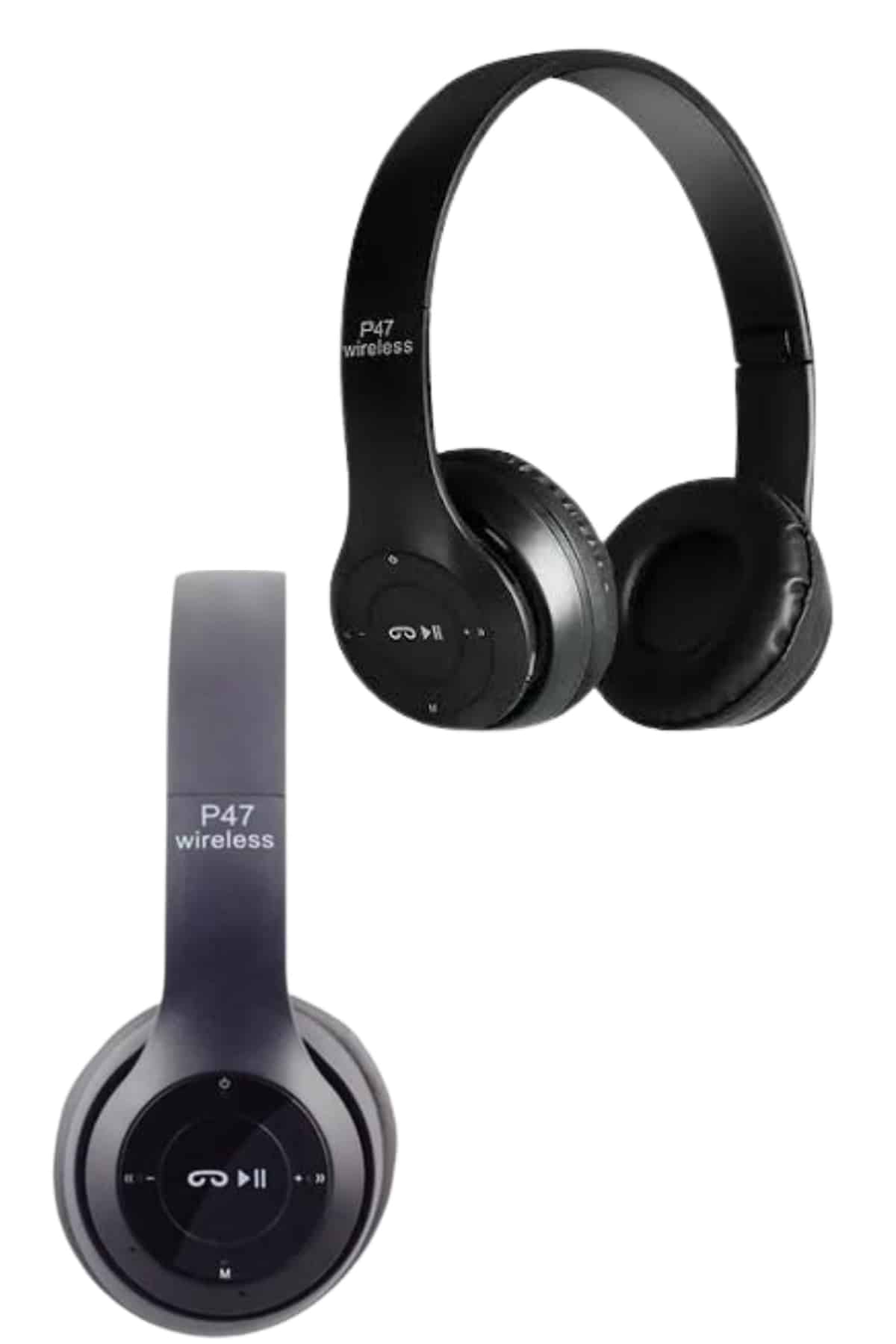 Bluetooth Kablosuz Kulaklık Siyah Wireless 5.0 Kulak Üstü Uzun Pil Ömrü