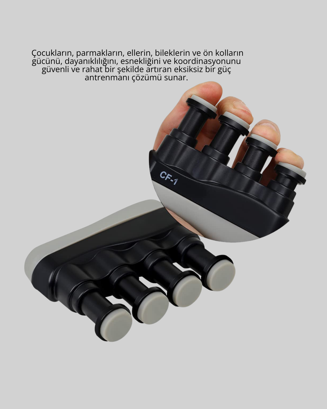 Ergonomik Parmak Egzersiz Aleti El ve Bilek Güçlendirici
