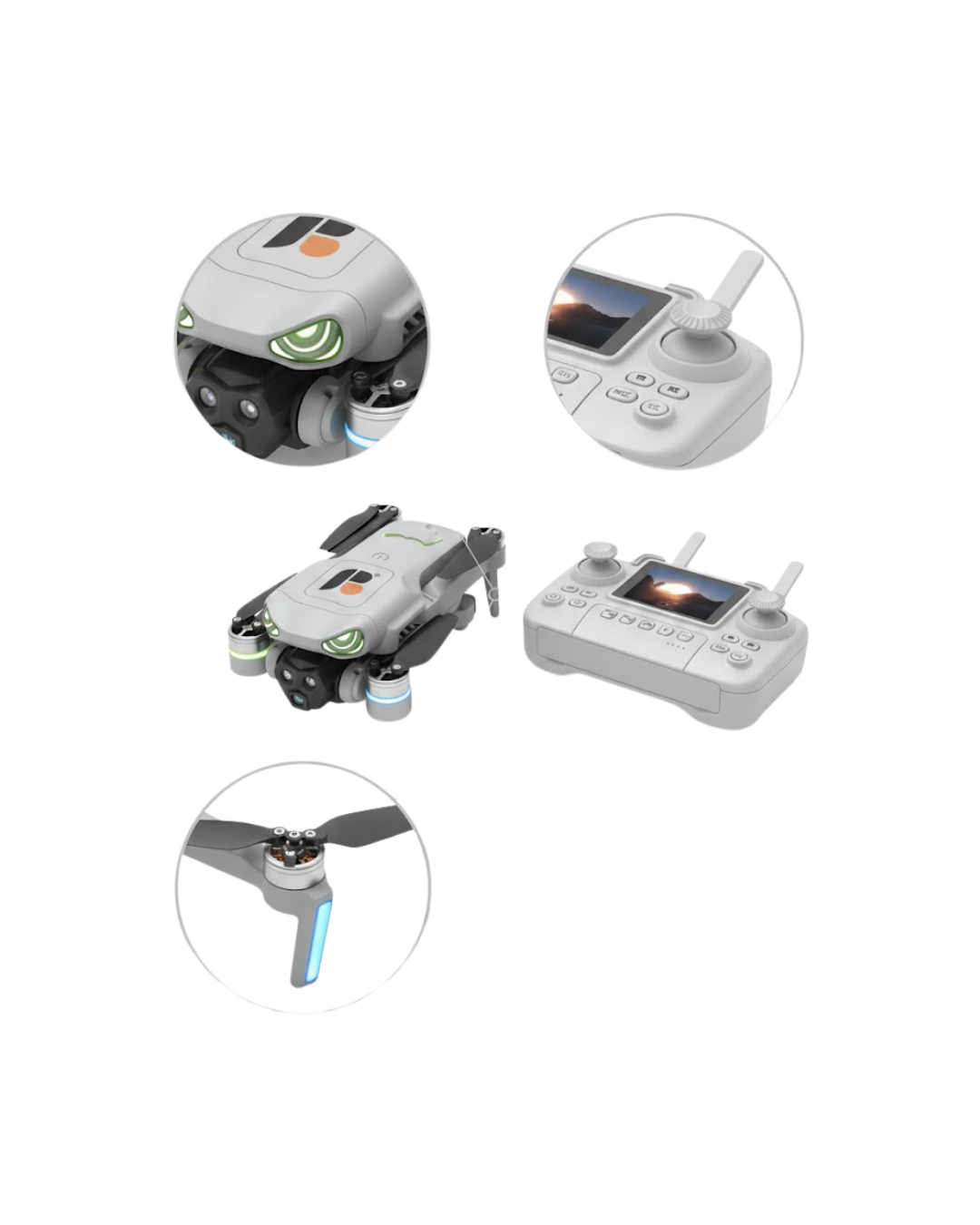 Tek Tuşla Kalkış İniş Özellikli Katlanabilir Drone