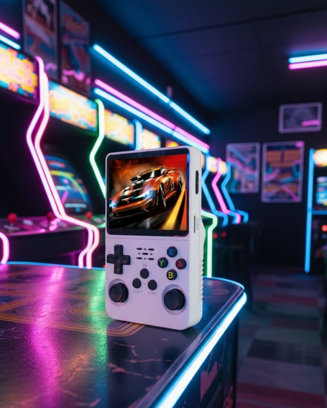 Taşınabilir Retro Oyun Konsolu Geniş Ekran ve Çoklu Emü...