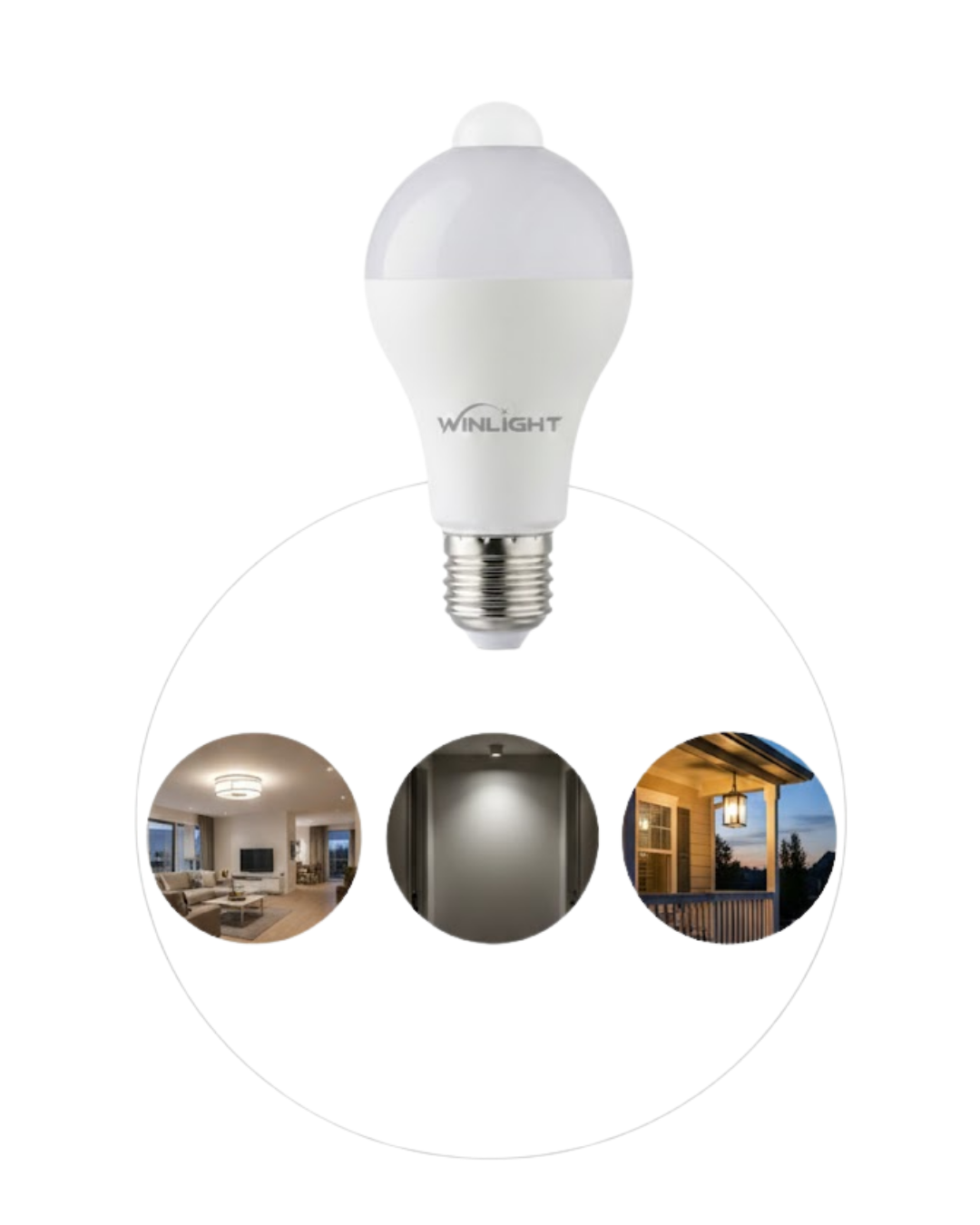 Sensörlü LED Lamba Otomatik Algılama Enerji Tasarruflu Aydınlatma