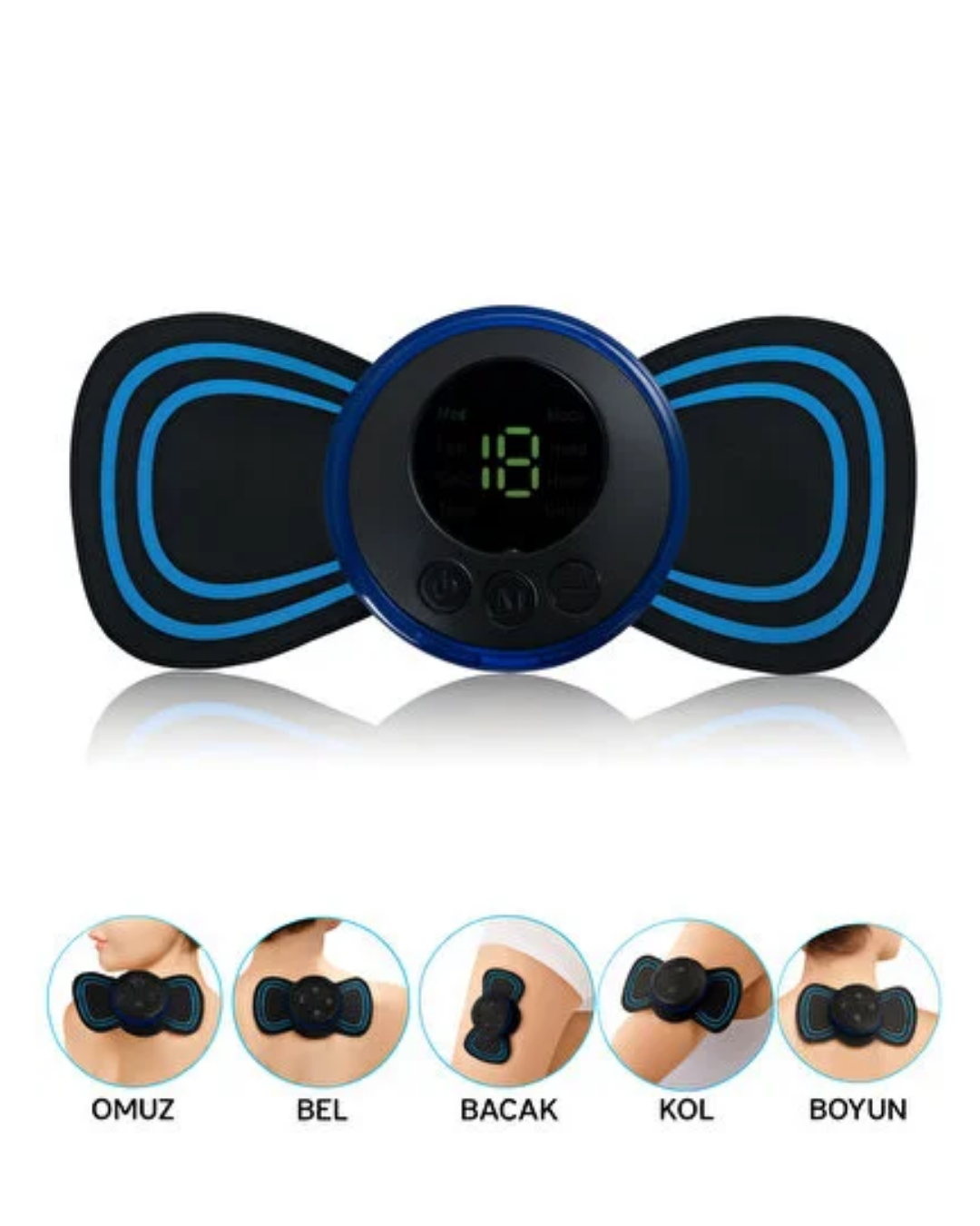 Mini EMS Masaj Cihazı Karın Kol Bacak İçin Elektronik Kas Uyarıcı