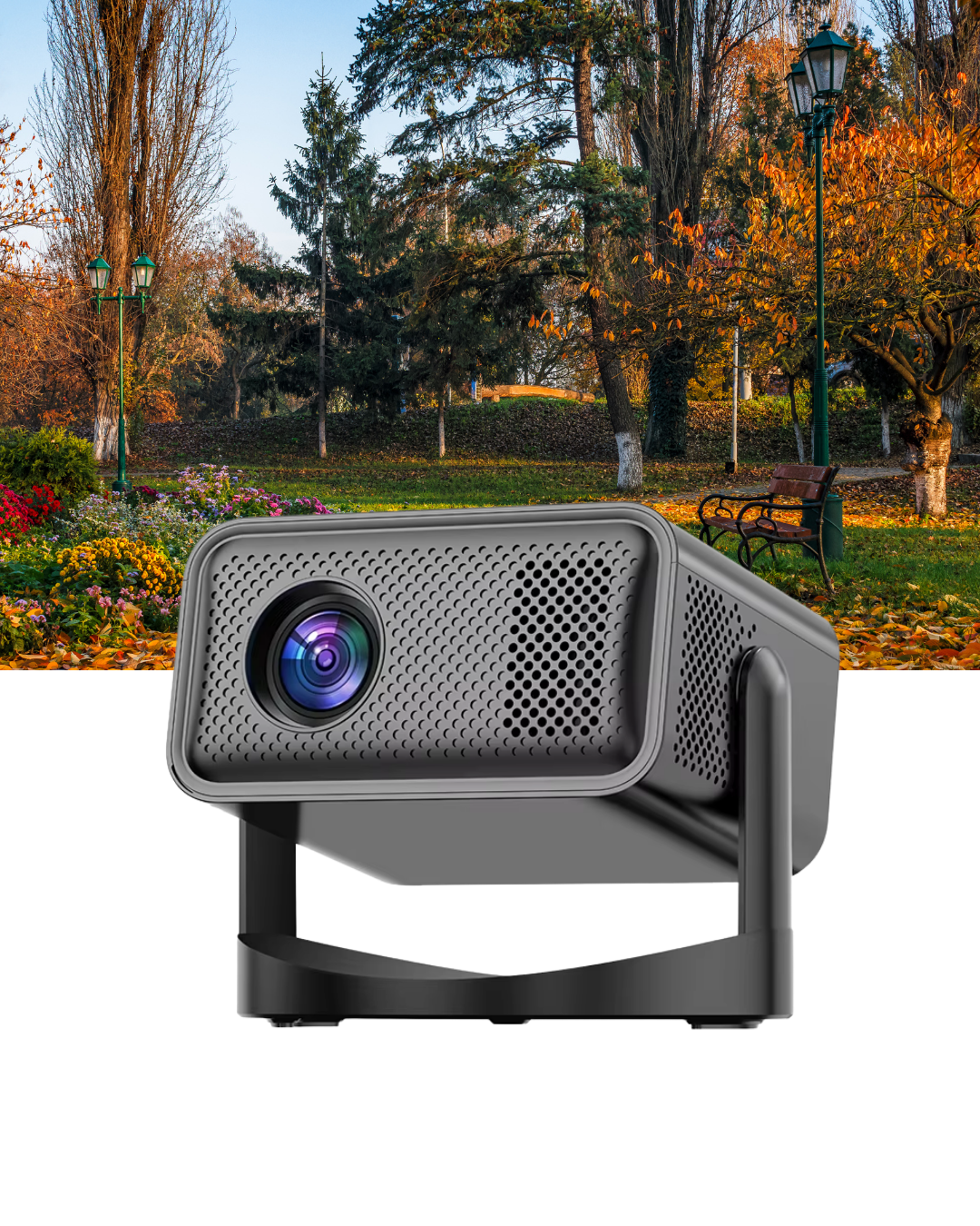 Smart Projector Android TV Taşınabilir Gimbal Standlı