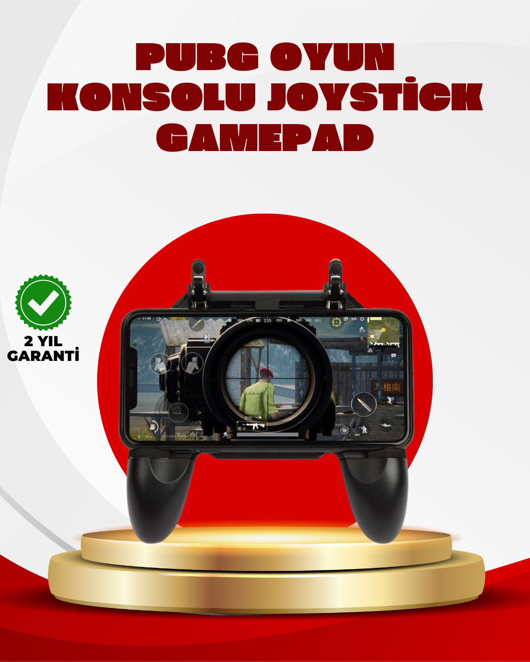 PUBG Mobile Uyumlu Joystick ve Parmak Tetikli Oyun Game...