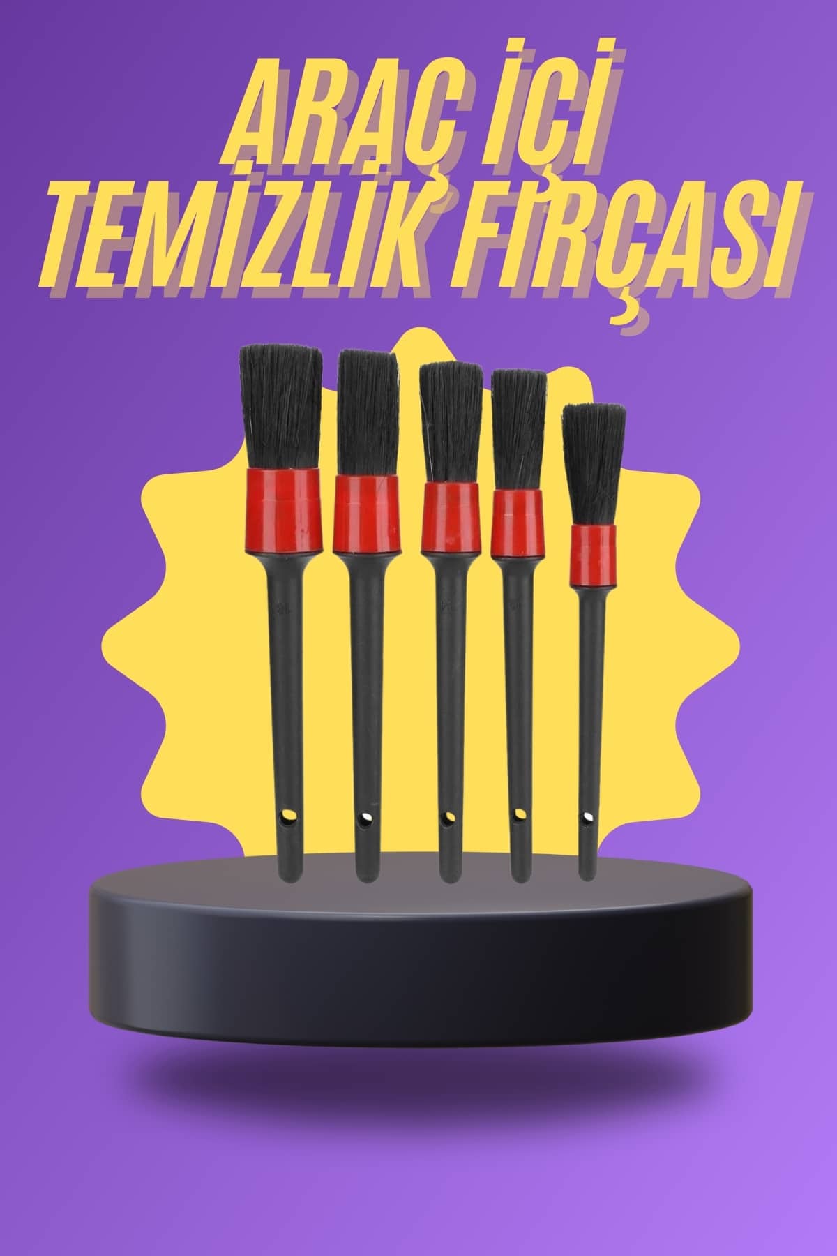 5 Parça Araç İçi Temizlik Fırçası Araç İ