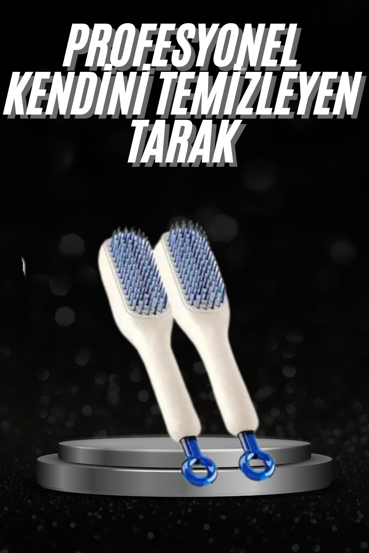 Kendi kendini Temizleyebilen Hijyenik Saç Fırçası Anti-...