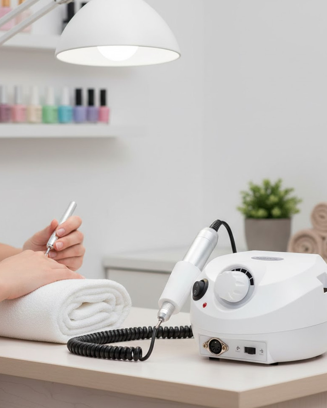 Manikür Pedikür İçin Güçlü ve Sessiz Tırnak Matkap Maki...