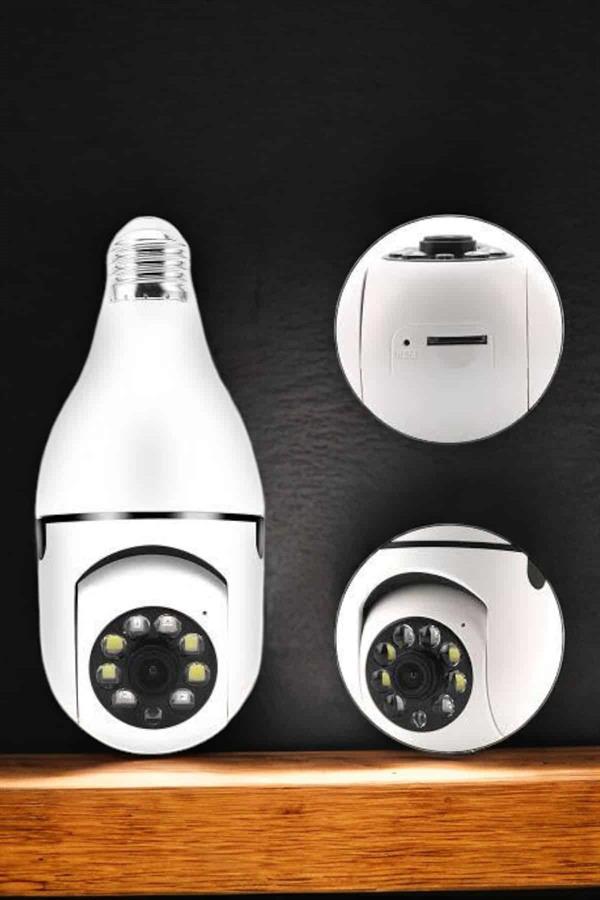 Ampul Görünümlü Güvenlik Kamerası Duylu Wifi Kamerası D...