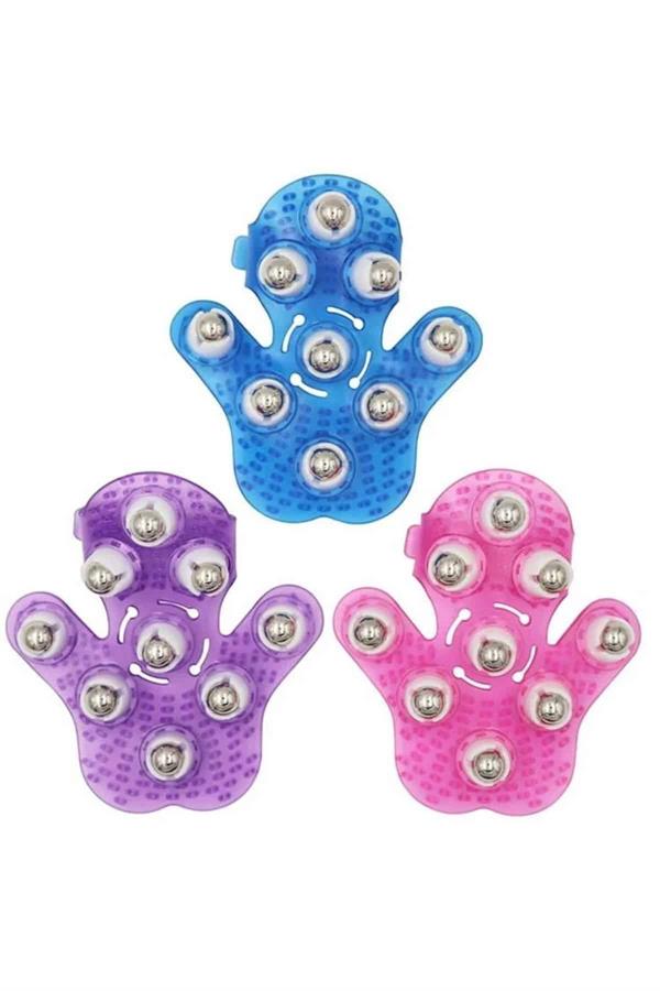 9 Bilyeli Masaj Eldiveni Giyilebilir Plastik Vücut Sıkılaştırıcı