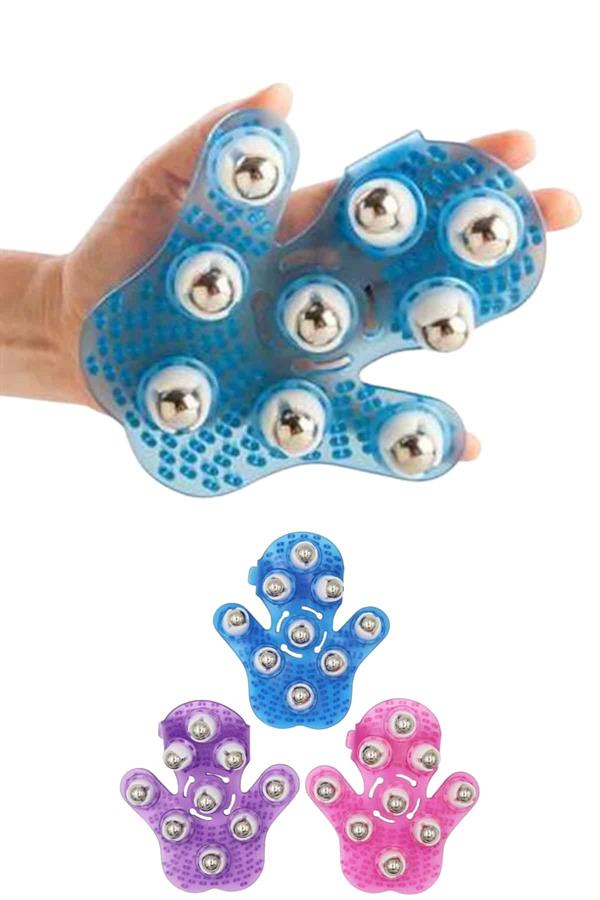 9 Bilyeli El Şeklinde Omuz Bacak Masaj Aleti Masaj Eldi...