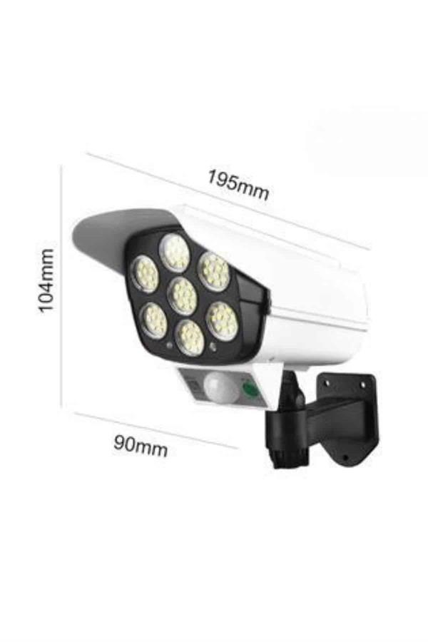 Solar Lamba Kamera Görünümlü Duvar Lambası Dönebilen Ba...