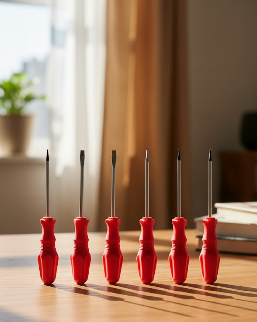 Düz ve Yıldız Başlıklı 7li Tornavida Seti Ergonomik Tut...