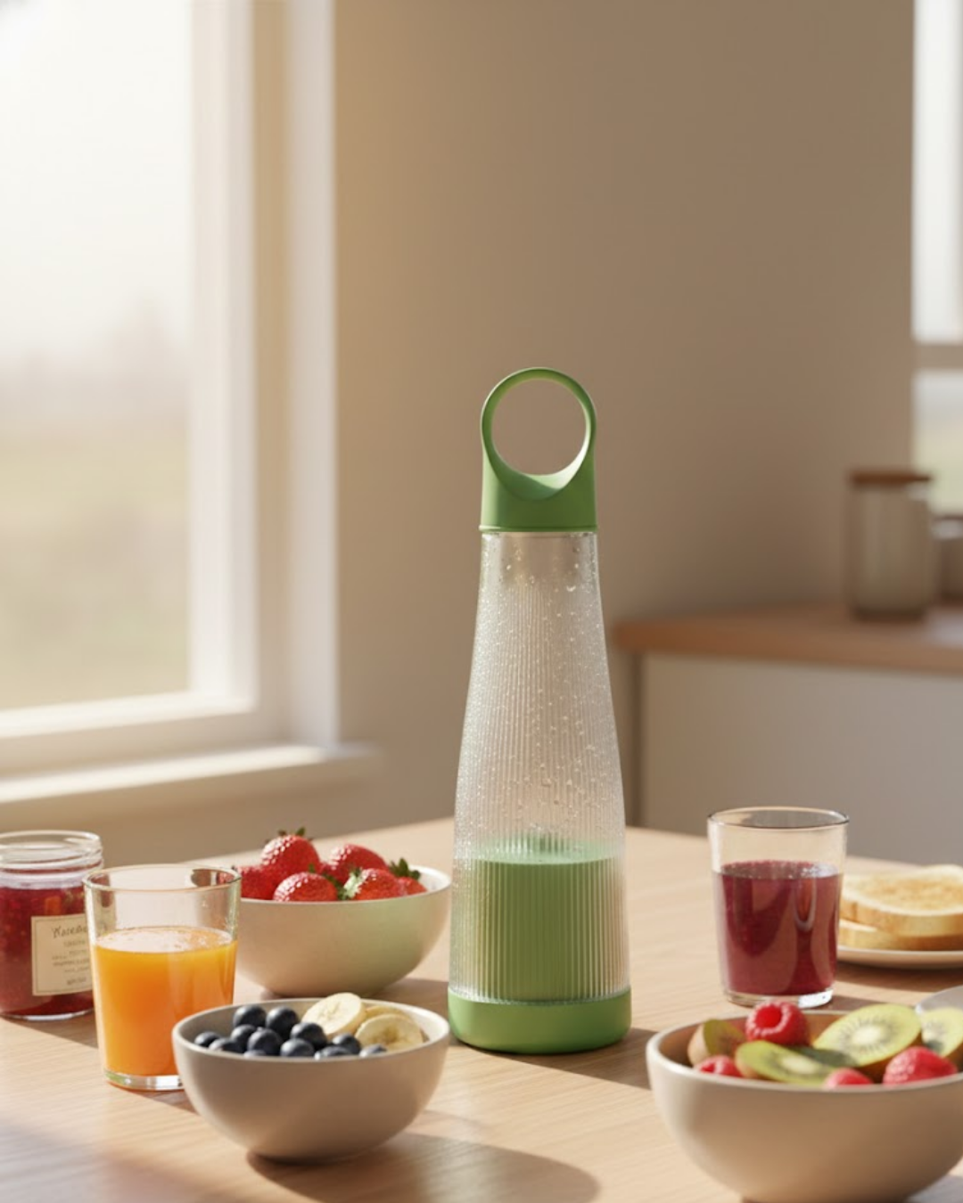 Günlük Smoothie ve Shake İçin USB Şarjlı Taşınabilir Bl...