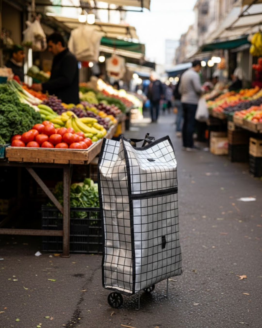Ağır Yük Taşımaya Uygun Tekerlekli Market ve Pazar Çant...