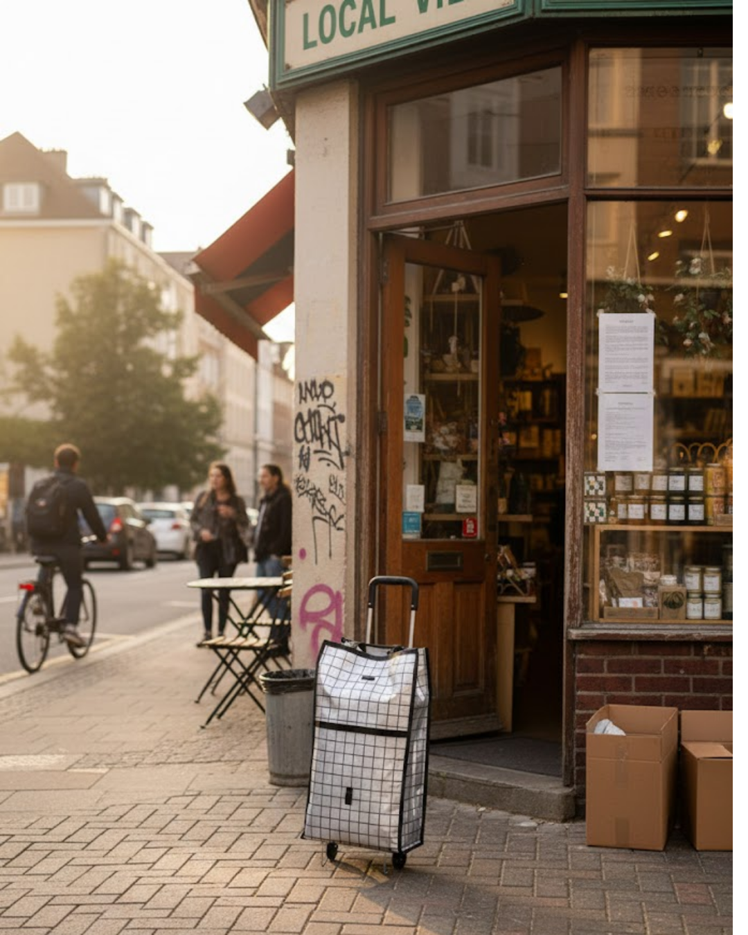 Günlük Alışverişler İçin Konforlu Tekerlekli Pazar Arab...