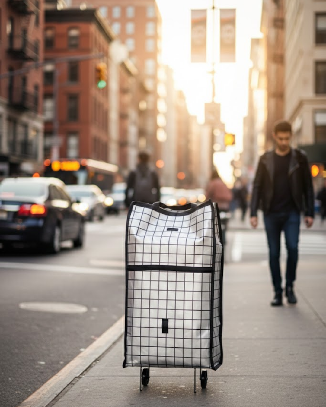 Katlanabilir Yapılı Çok Amaçlı Tekerlekli Alışveriş Çan...