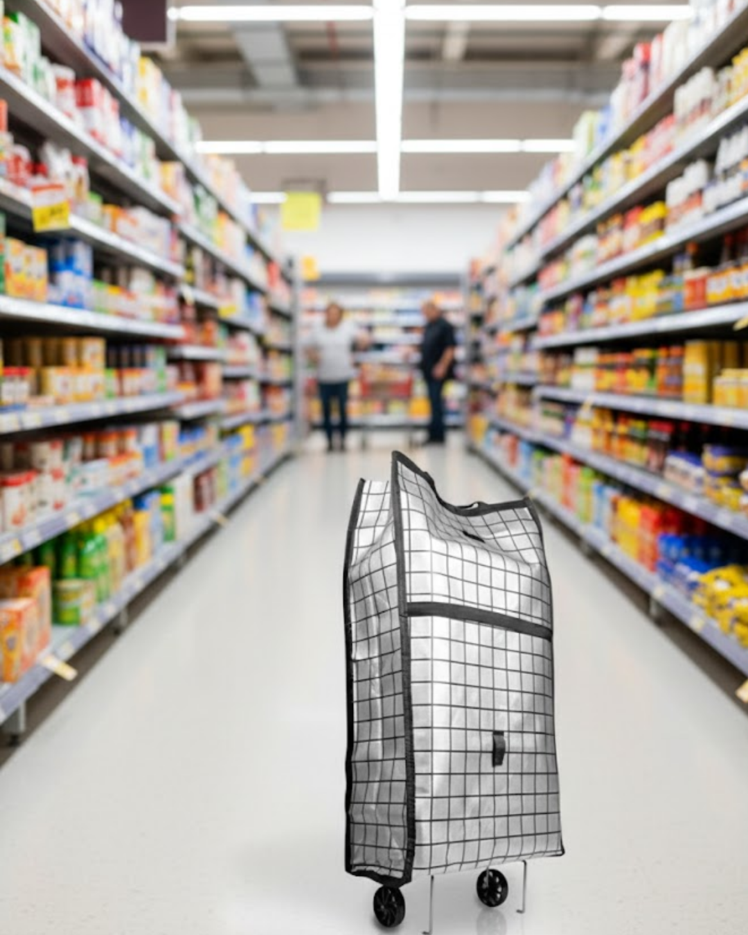 Geniş Hacimli Tekerlekli Pazar Çantası Dayanıklı ve Erg...