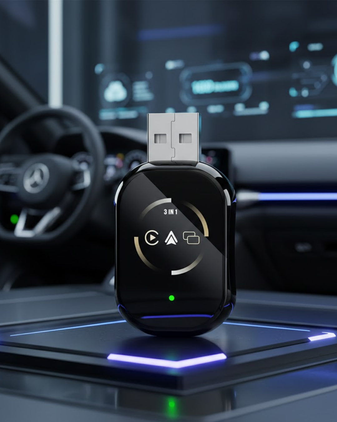 Kablosuz CarPlay ve Android Auto Adaptörü Tak Çalıştır ...