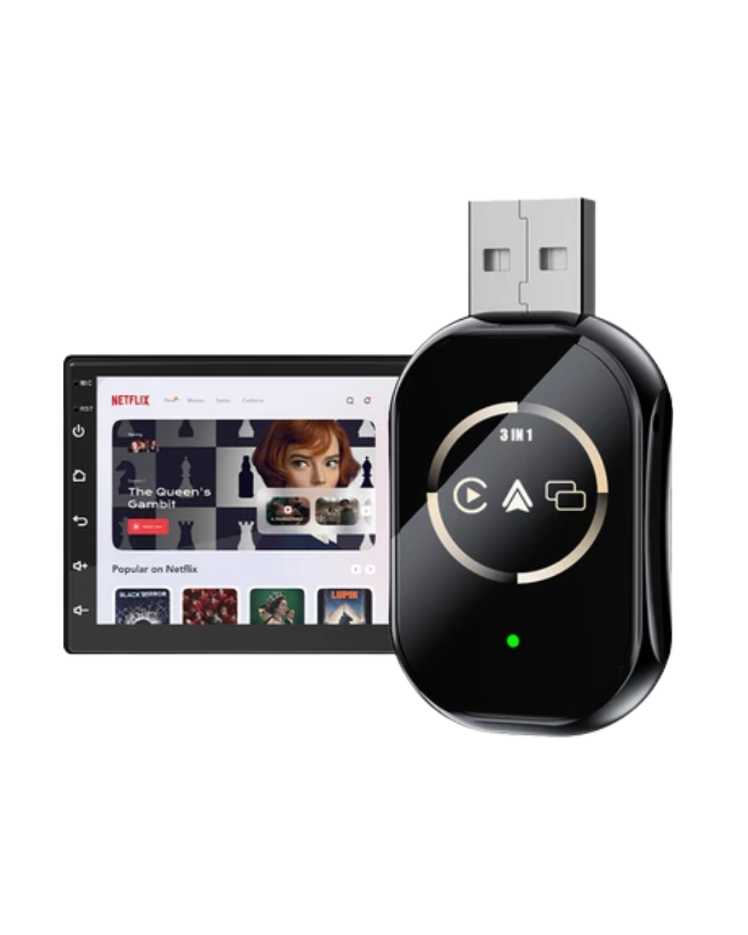 Araç İçi Kablosuz CarPlay Android Auto AirPlay Adaptörü