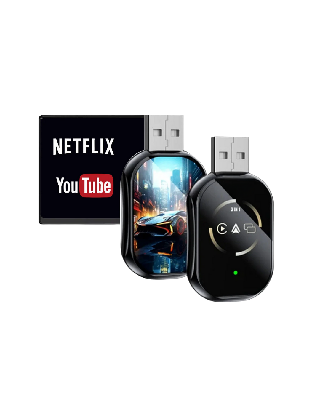 Kablosuz CarPlay Android Auto Dönüştürücü Kablo Derdi Olmadan Bağlantı