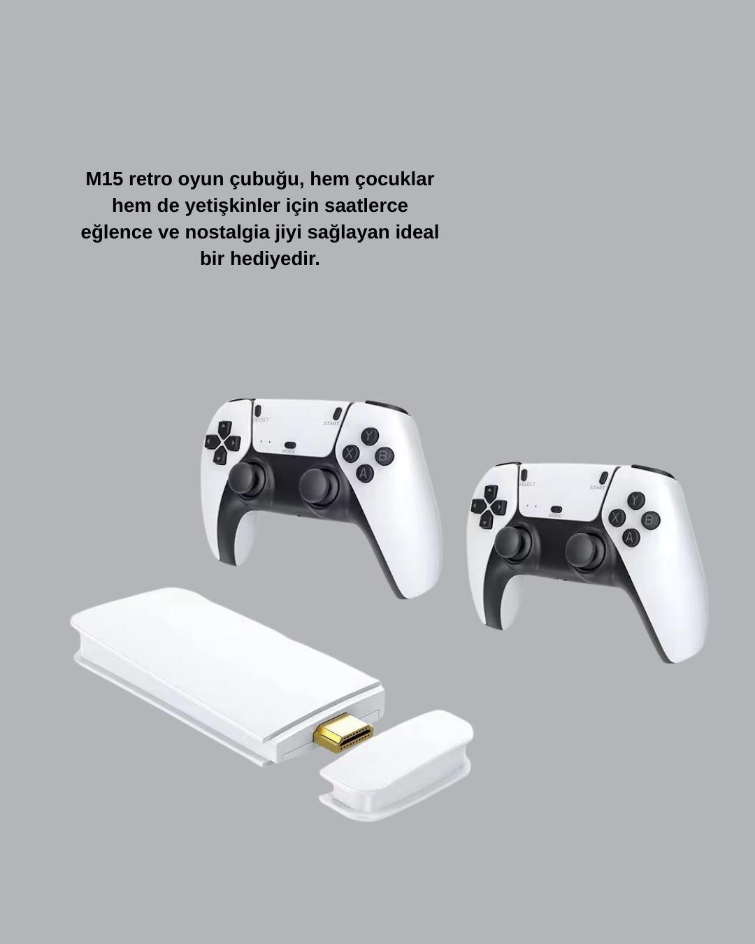 M15 Video Oyun Konsolu 20 Emülatör Destekli 64GB Bellekli