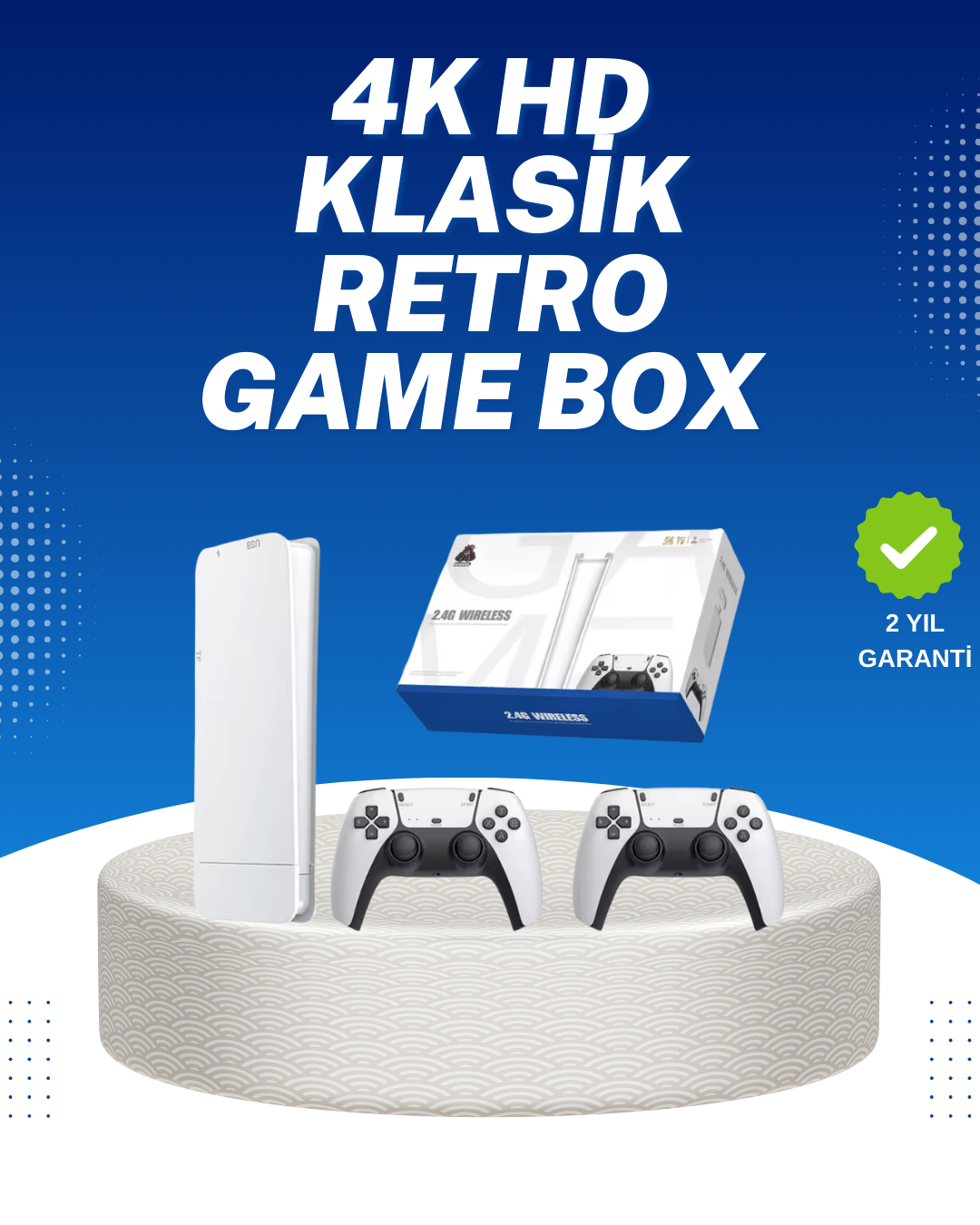 20.000 Klasik Oyun Dahili Kablosuz Kontrollü Oyun Kutus...