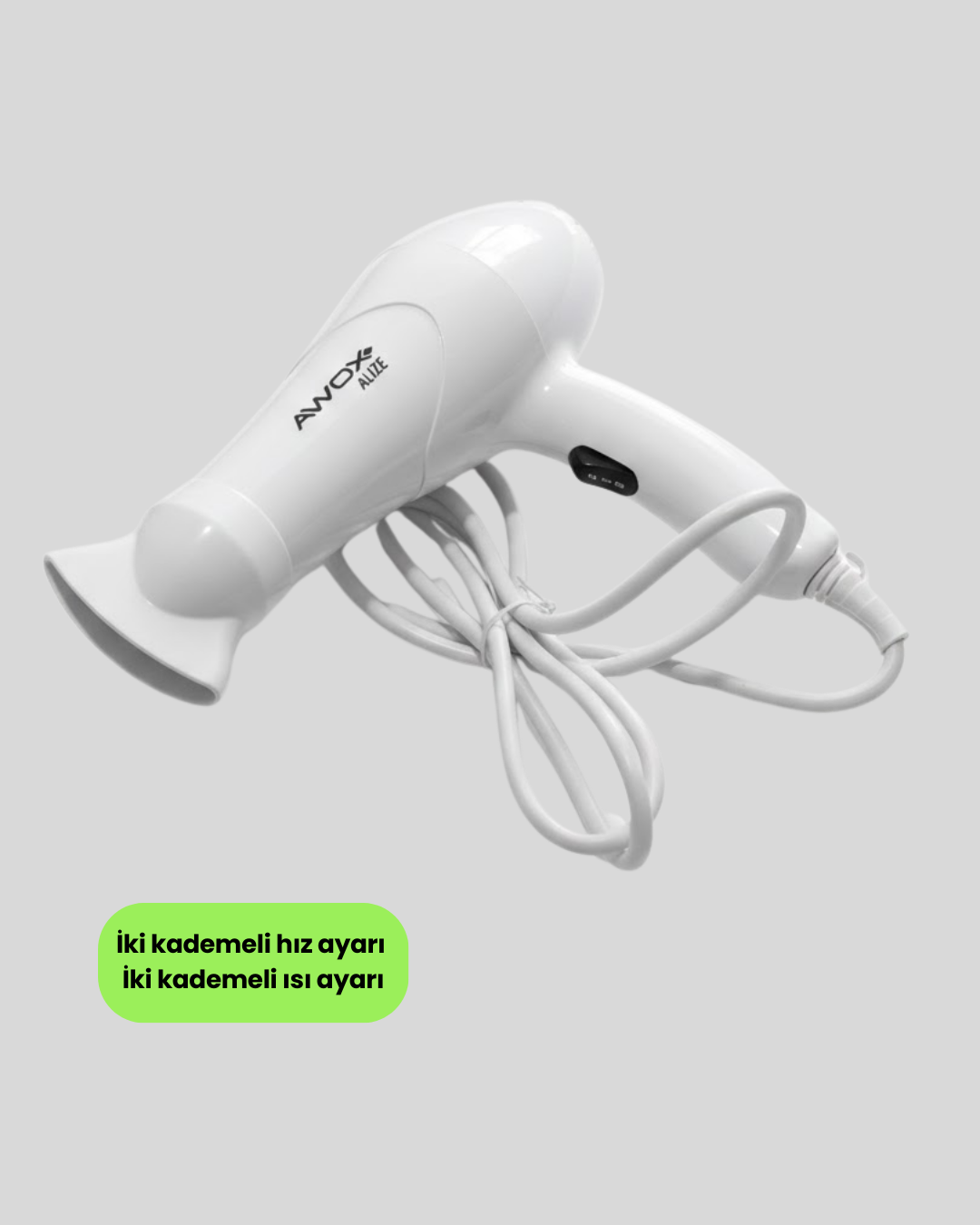 Taşınabilir Fön Makinesi Katlanır Gövde Enerji Tasarruflu