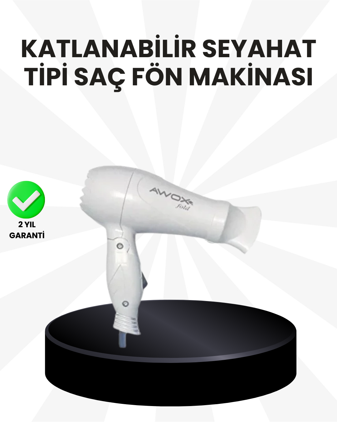 Taşınabilir Fön Makinesi Katlanır Gövde Enerji Tasarruf...