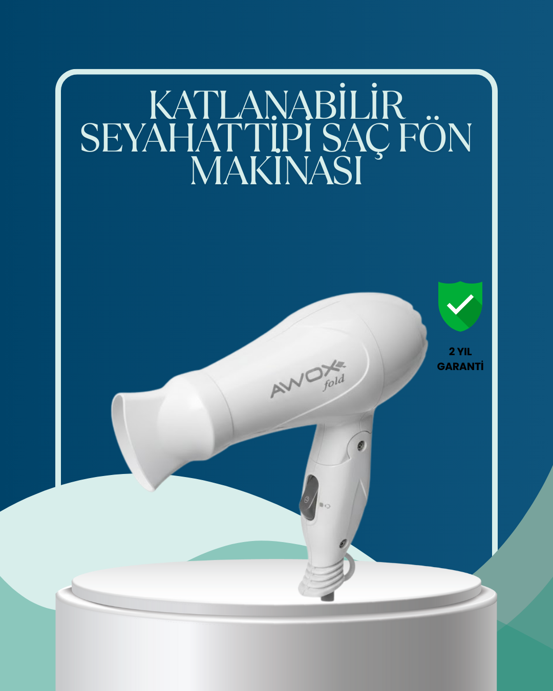 Seyahat Uyumlu Saç Kurutma Makinesi Hafif ve Kompakt